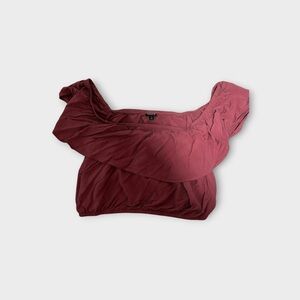 torrid Rose Off-Shoulder Ruffle Crop Top